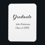 Graduate class of 20XX simple minimal graduation m Magnet<br><div class="desc">design</div>