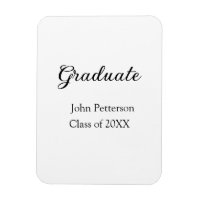 Graduate class of 20XX simple minimal graduation m