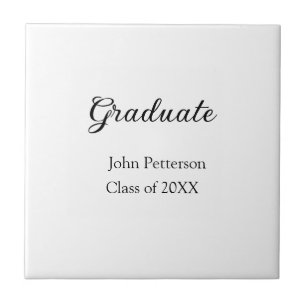 Graduate class of 20XX simple minimal graduation m Tile