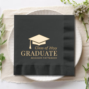Graduate Class of Personalised Name Graduation Foil Napkins