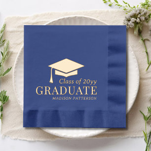 Graduate Class of Personalised Name Graduation Foil Napkins