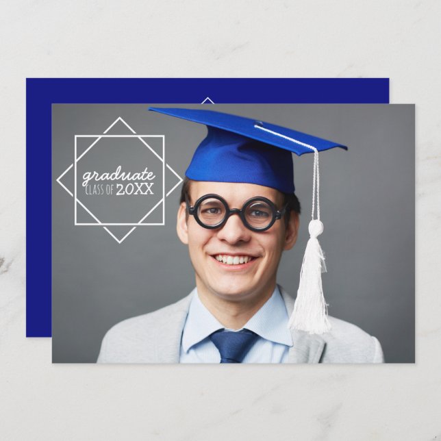 Graduate Class of Photo Invitations (Front/Back)