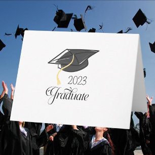 Graduate Class of [Year] with Graduation Cap  Thank You Card