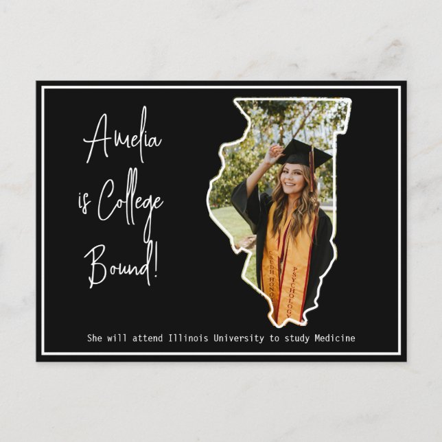 Graduate College Bound Illinois Postcard (Front)