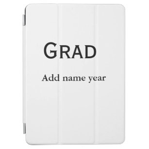 graduate congrats add name class of year iPad air cover