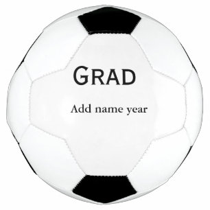 graduate congrats add name class of year soccer ball