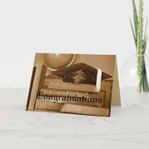 Graduate Congratulations Classic Books Card