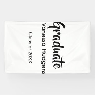 Graduate congratulations name date year class univ banner
