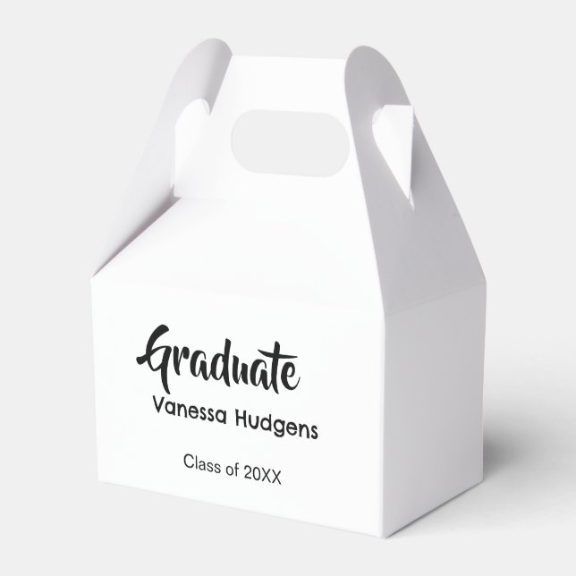 Graduate congratulations name date year class univ favour box (Front Side)