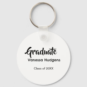 Graduate congratulations name date year class univ key ring