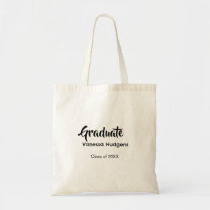 Graduate congratulations name date year class univ tote bag