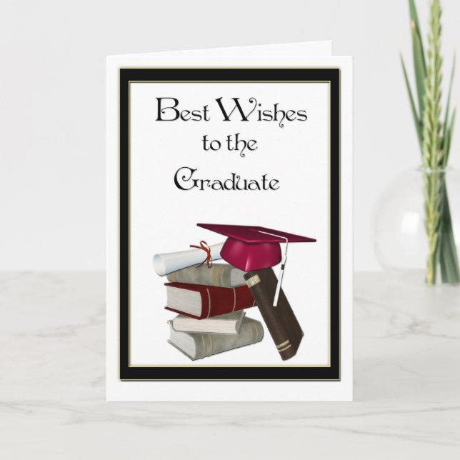 Graduate Congratulations Red Cap Card (Front)