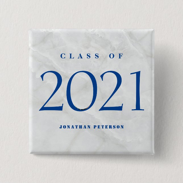 Graduate Custom Photo For Him 15 Cm Square Badge (Front)