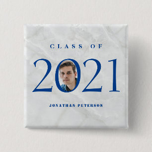 Graduate Custom Photo For Him 15 Cm Square Badge