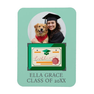 Graduate Custom Photo Graduation Frame Magnet