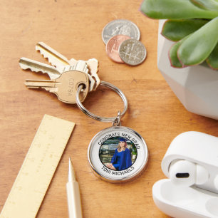 Graduate   Custom Photo Personalised Graduation  Key Ring