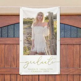 Graduate Elegant Modern Photo Template Banner