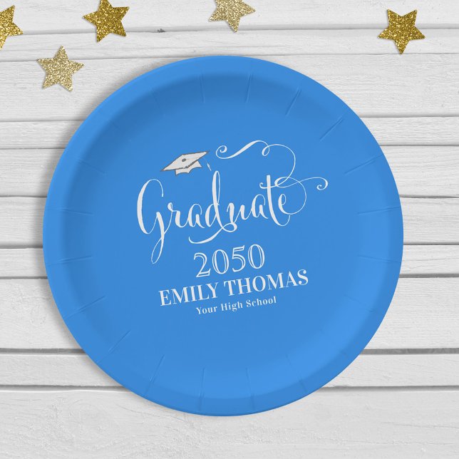 Graduate Elegant Modern Trendy Simple Class Of Paper Plate (Creator Uploaded)