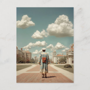 Graduate Facing Boundless Future Postcard