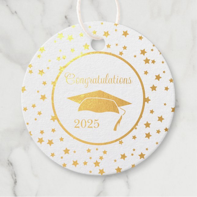 Graduate Foil Favour Tags (Front)