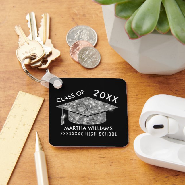 Graduate / Graduation Academic Class Chic Key Ring (Desk)