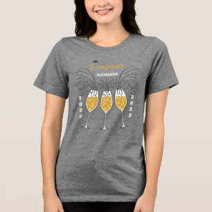 Graduate Graduation Class Year Congrats Custom Tri-Blend Shirt