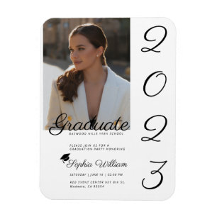 GRADUATE - GRADUATION INVITATION MAGNET