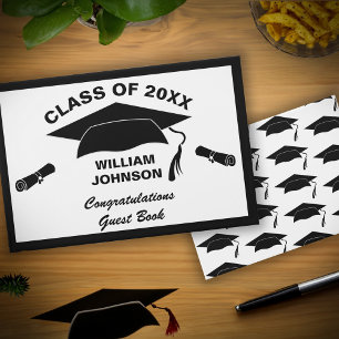 Graduate Graduation Senior Class Congratulations Guest Book