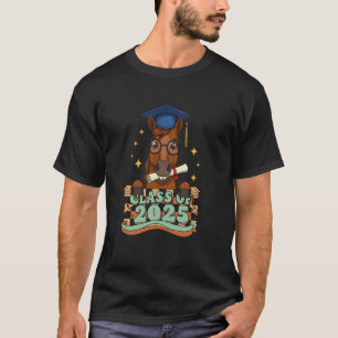 Graduate Horse Class Of 2025 Kids Mens Womens Grad T-Shirt