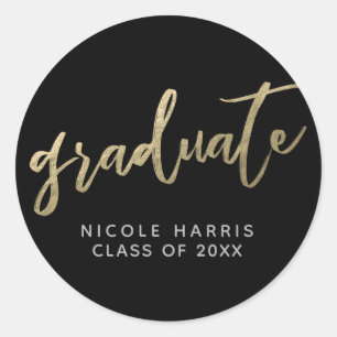 Graduate in Gold Sticker