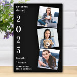 Graduate Keepsake Gift 3 Photo Graduation Plaque<br><div class="desc">Celebrate your graduate and give a special personalised gift with this custom photo collage graduation plaque. This unique graduate photo collage plaque is will be a treasured keepsake. Customise with 3 of your favourite senior or college photos, and personalise with graduating year, name, high school or college. Visit out graduation...</div>