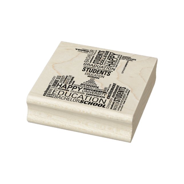 Graduate Lettering Rubber Stamp (Stamp)