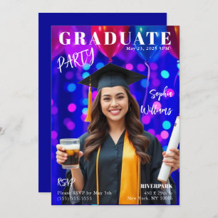 Graduate Magazine Cover Invitation