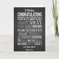 GRADUATE memory poem sign, Congratulations Grad