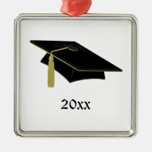 Graduate Mortarboard and Tassle in Black and Gold
