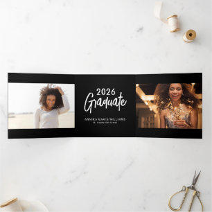 Graduate Multi Photo Tri-Fold Announcement