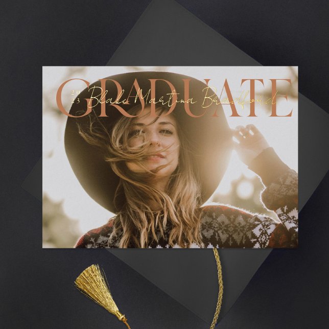 Graduate Muted Serif Graduation Photo (Creator Uploaded)