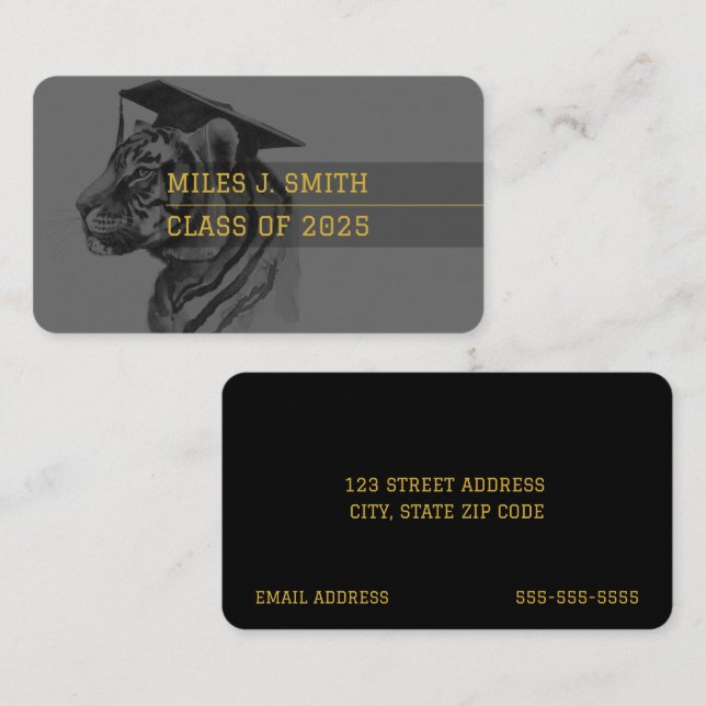 Graduate Name Card (Front/Back)