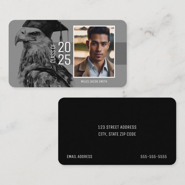 Graduate Name Card | Eagle (Front/Back)