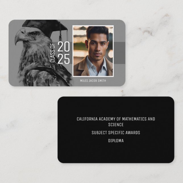 Graduate Name Card | Eagle (Front/Back)
