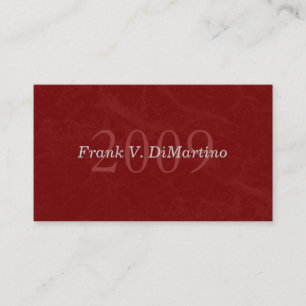 Graduate Name Card with Photo - Maroon Marbled