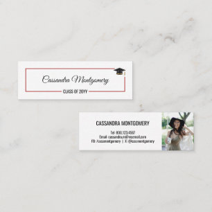 Graduate Name Enclosure Insert Photo Card