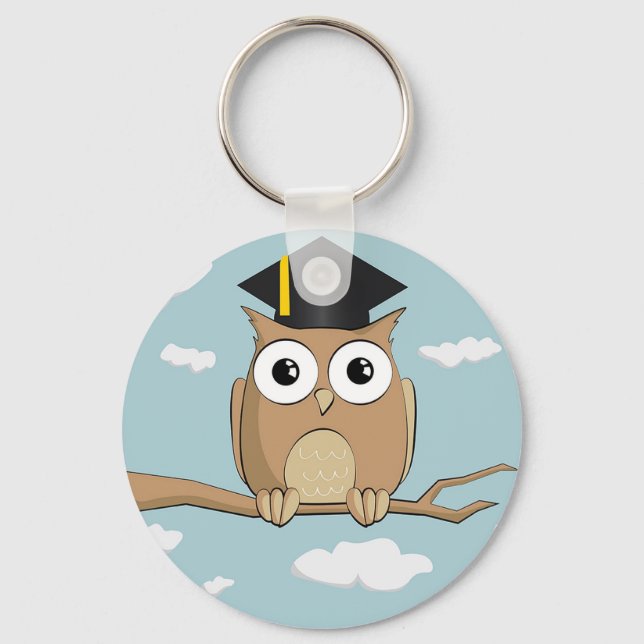 Graduate Owl Key Ring (Front)