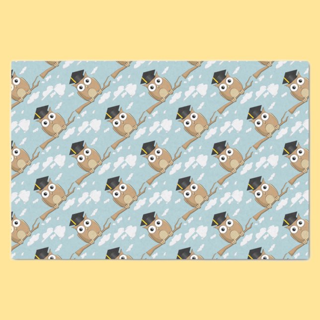Graduate Owl Tissue Paper (Creator Uploaded)