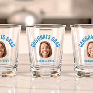 Graduate Party CUSTOM TEXT Photo Graduation Shot Glass