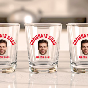 Graduate Party CUSTOM TEXT Photo Graduation Shot Glass