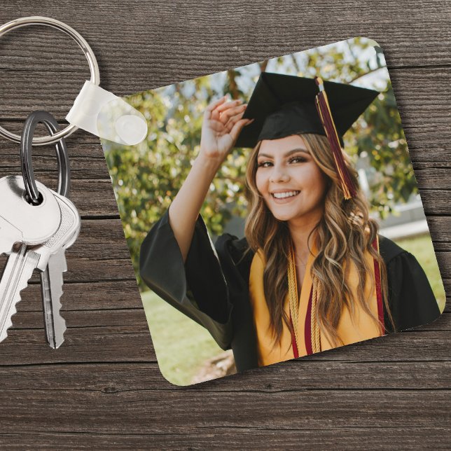 Graduate Personalised Graduation Photo Key Ring (Graduate Personalized Graduation Photo keychain)