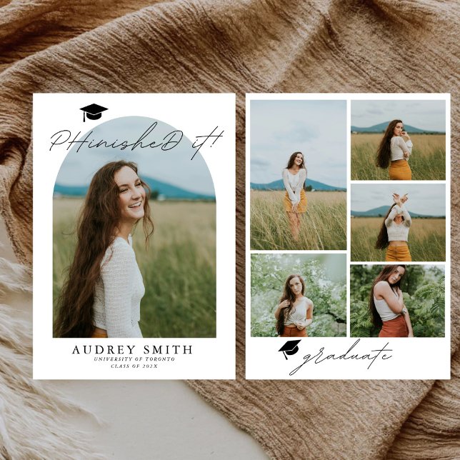 Graduate PHINISHED IT Graduation Announcement (Creator Uploaded)