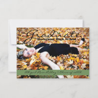 Graduate Photo | 3x5 Green Stripe