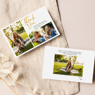 Graduate Photo Collage Graduation 2024 Thank You Card